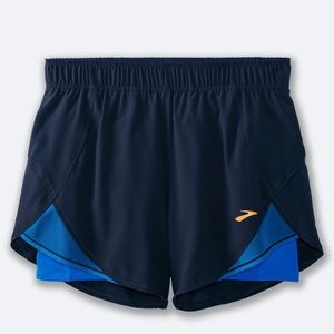 Brooks blue running shorts - Size S